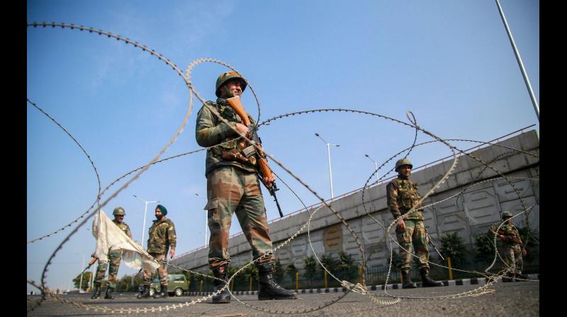 Curfew was imposed in Jammu city on Friday following massive anti-Pakistan protests and sporadic incidents of violence over the terror attack in Pulwama district of south Kashmir which left 40 CRPF personnel dead on Thursday. (Photo: Twitter | @airnewsalerts)