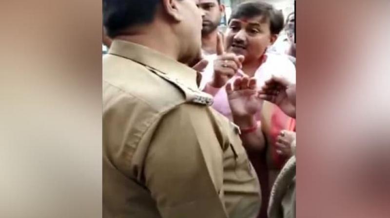 \You are on my hit list\: BJP leader threatens UP cop, see video