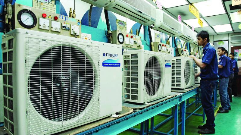 Rising summer heat lifts spirit of AC makers