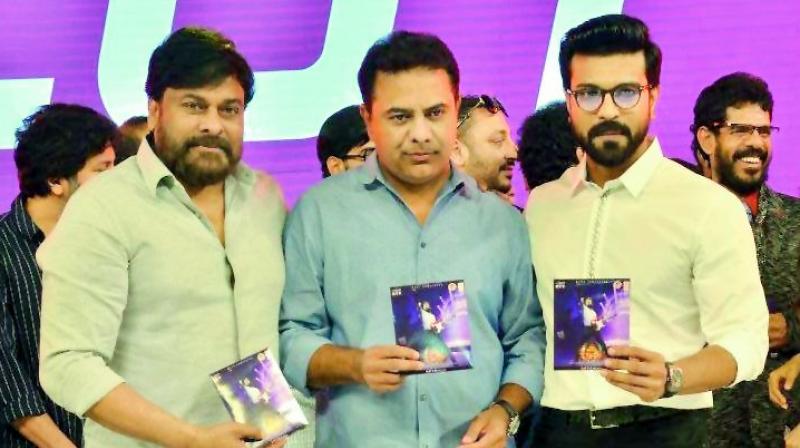 The dynamic young leader attended the pre-release function of Vinaya Vidheya Rama that stars Ram Charan and has been directed by Boyapati Srinu.