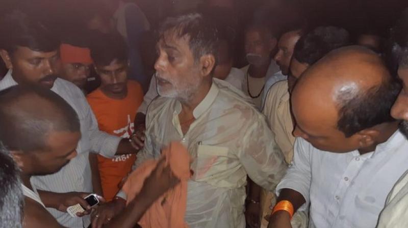 Bihar: BJP MP falls into flood-water after boat capsizes, rescued by locals
