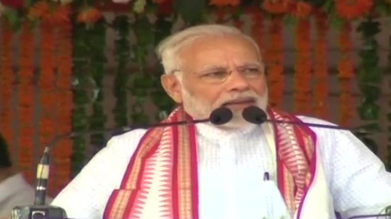 PM Modi on Saturday hailed good governance as an all-round development for the country on the occasion of the fourth anniversary of the BJP-led government at the Centre. (Photo: ANI/Twitter)