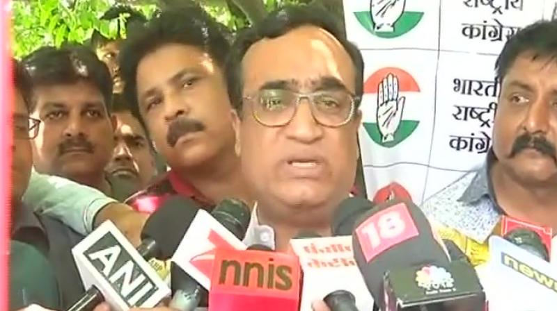 Ajay Maken, like Aam Aadmi Party chief Arvind Kejriwal, also called for a probe into EVM tampering. (Photo: ANI Twitter)