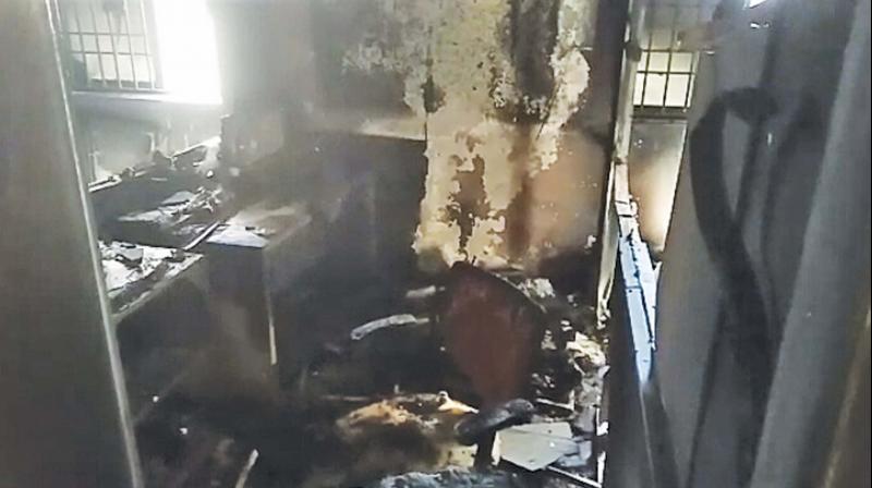 Chennai: Short circuit causes fire in Pammal Syndicate Bank