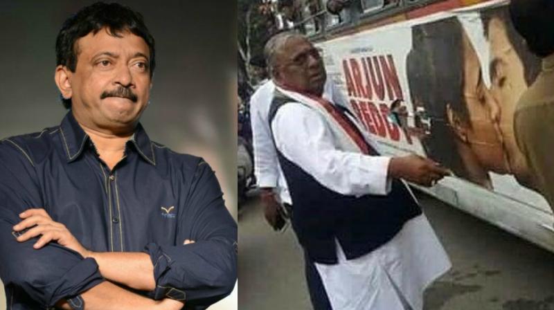 Ram Gopal Varma had shared pictures of Hanumanth Rao tearing posters of Arjun Reddy.