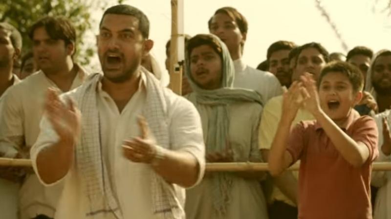 Aamir Khan in a still from the film. Dangal releases on December 21.