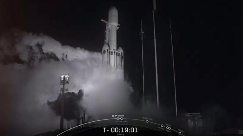Watch! SpaceX launches Falcon Heavy rocket with 24 satellites
