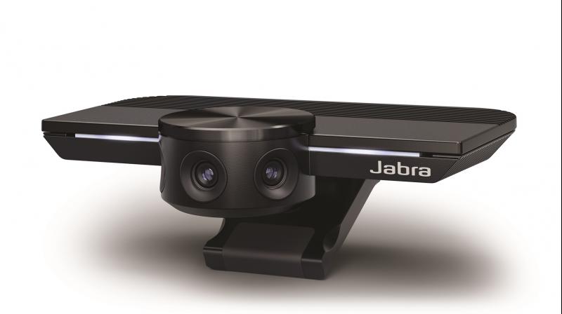 Jabra PanaCast is the worlds first intelligent panoramic video collaboration device with three 13-megapixel cameras.