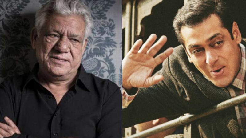 Om Puri and Salman Khan in a still from Tubelight.