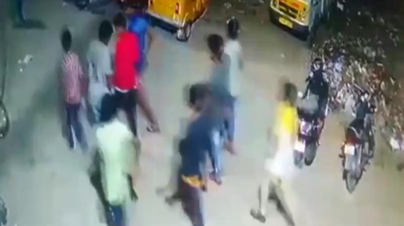 In CCTV footage, the juveniles are seen leaving the home in groups of two or three and walking in the locality with their bags. (Photo: ANI screengrab)