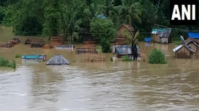 Dozens of homes evacuated amidst flood like situation in Mizoram\s Tibung