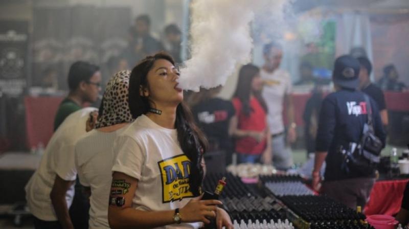 There is minimal data available regarding the direct health effects of e-cig use or vaping (Photo: AFP)