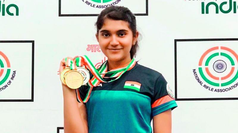 Esha Singh shoots down three top medals