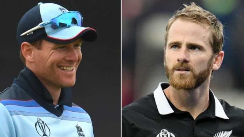Eoin Morgan and Kane Williamson both have the chance to become national heroes by leading their teams to World Cup glory for the first time. (Photo: AFP)