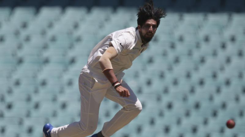 Ishant Sharma took the wickets of Starc (6) and Hazlewood (0) with successive balls to finish with 4-41, his best figures in Australia. (Photo