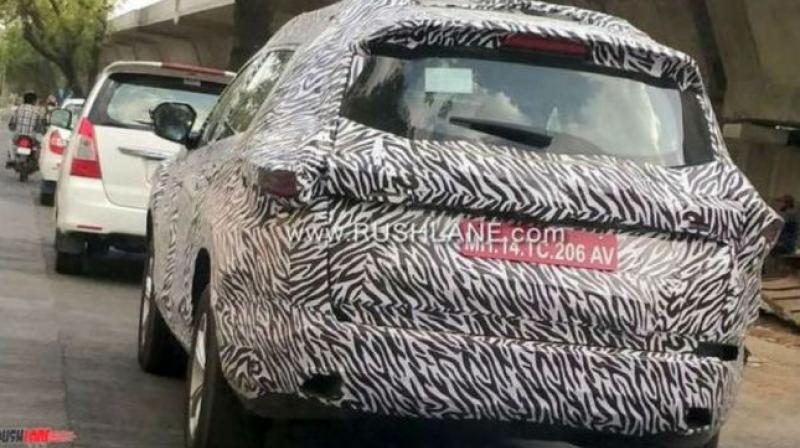 Tata Harrier 7-seater spied testing yet again