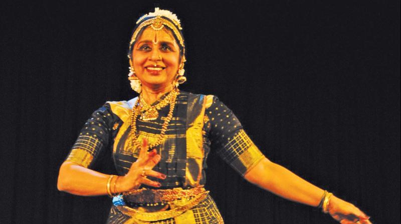 Well-known dancer Srekala Bharath performing at Narada Gana Sabha  (Image DC)