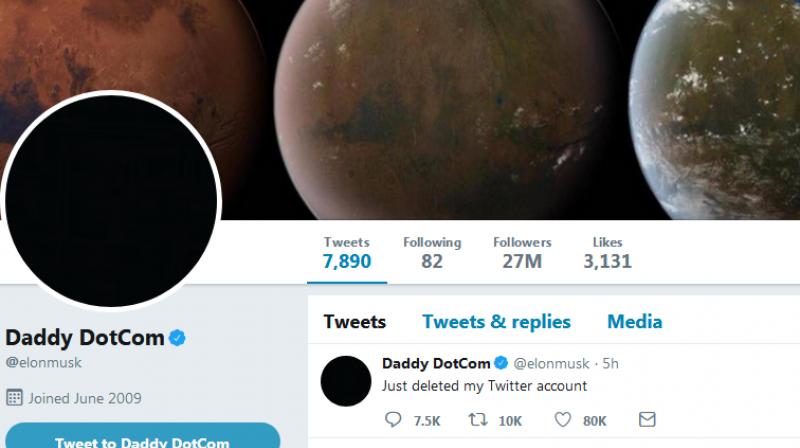 SpaceX CEO\s Father\s Day move, @ElonMusk becomes @DaddyDotCom