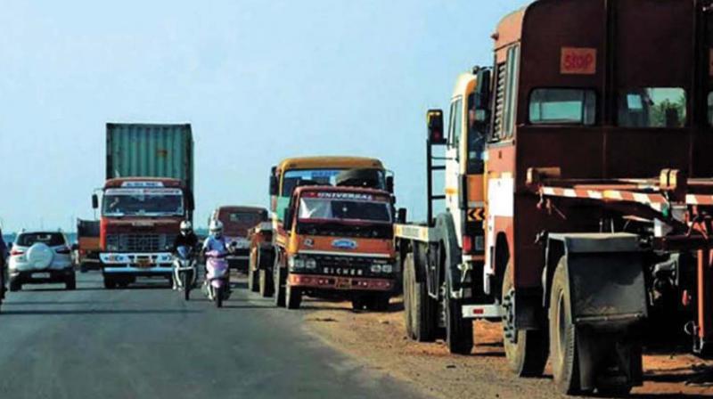 Container road (file pic)
