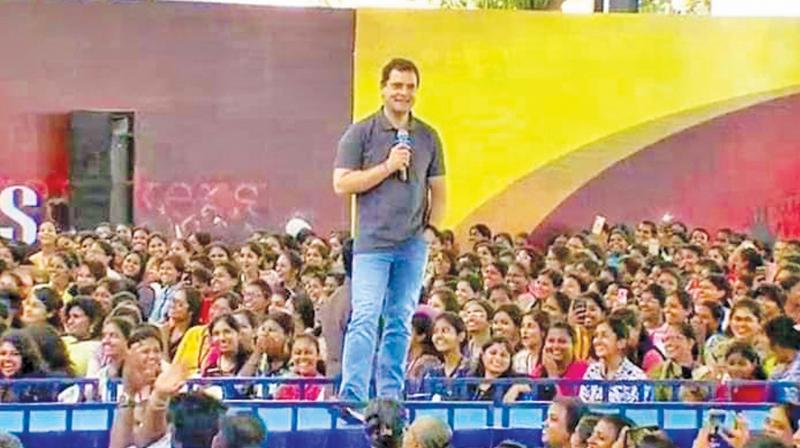 Rahul is our leader of  future: Students