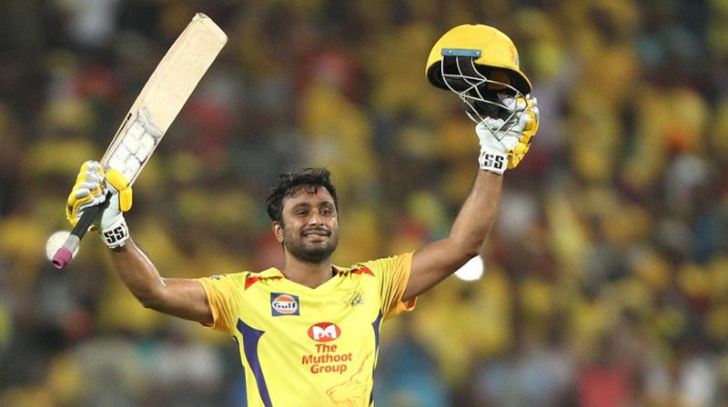 Ambati Rayudu, earlier this season, had slammed his maiden IPL hundred when he guided CSK to an eight-wicket win against SRH in Pune, CSKs adopted home venue. (Photo: BCCI)