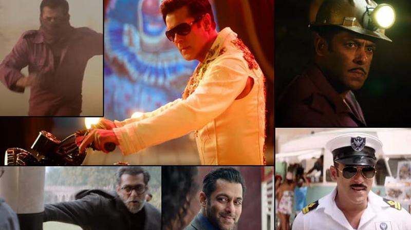 Still of Salman Khan from Bharat teaser.