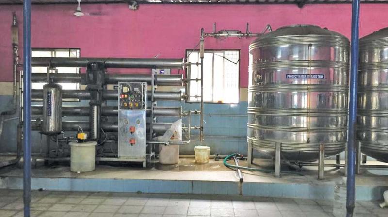 Child labourers were rescued from this Water Treatment Plant in Koyambedu. (Photo: DC)