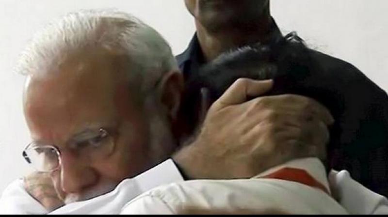 \My PM is human\: Twitter reacts to PM Modi consoling ISRO chief