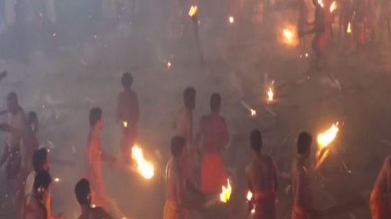 \Agni Kheli\ festival: Devotees throw fire at each other at K\tka temple; see video