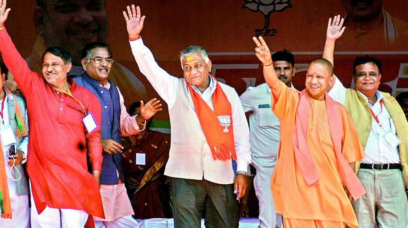 Yogi Adityanath calls Indian Army Modi ji ki sena, Opposition erupts