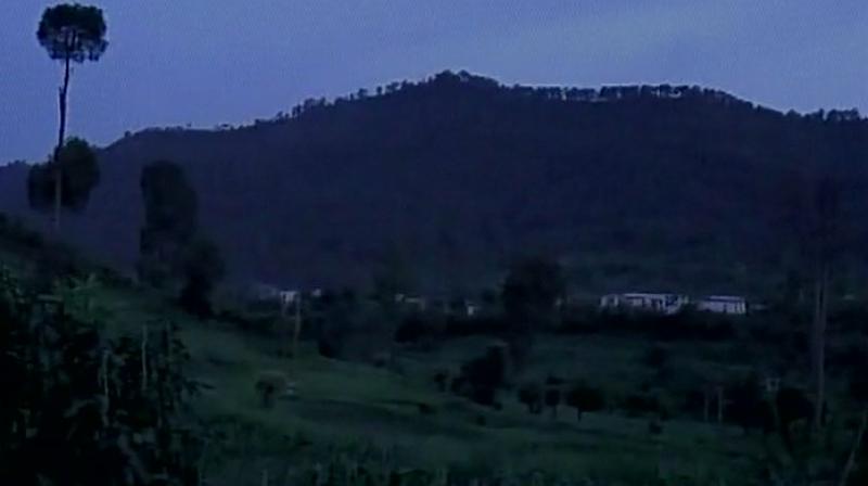 Violating ceasefire in Naushera sector in Rajouri district, Pakistani troops invoked heavy mortar shelling and firing of small arms. (Photo: ANI/Twitter)