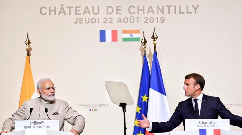 The two leaders reviewed the entire gamut of the dynamic and multi-faceted bilateral relationship during their more than 90-minute long one-on-one meeting at Chateau de Chantilly. (Photo: MEA | Twitter)