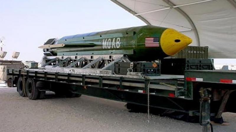 The GBU-43/B Massive Ordnance Air Blast bomb (Photo: AP)