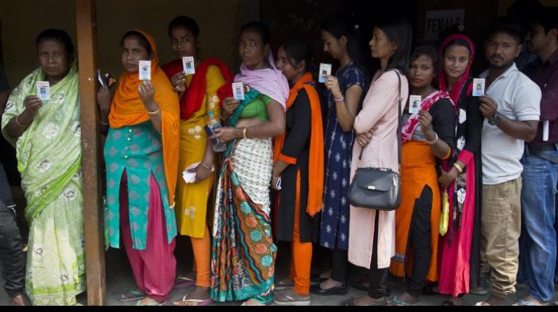 64.66 per cent voter turnout in phase 3 of Lok Sabha polls