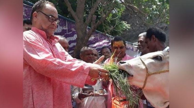 \Will tie rakhi to cows on Raksha Bandhan,\ says UP BJP leader Bhukkal Nawab