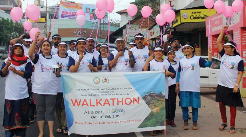 The walkathon held in connection with KFOG state conference at Bekal in Kasargod on Sunday