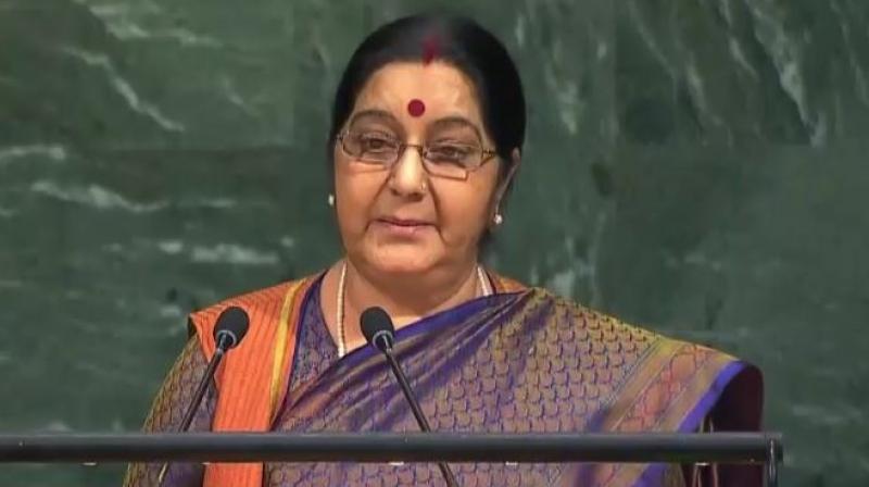 External Affairs Minister Sushms Swaraj to address 72nd UN General Assembly in New York (Photo: UN)