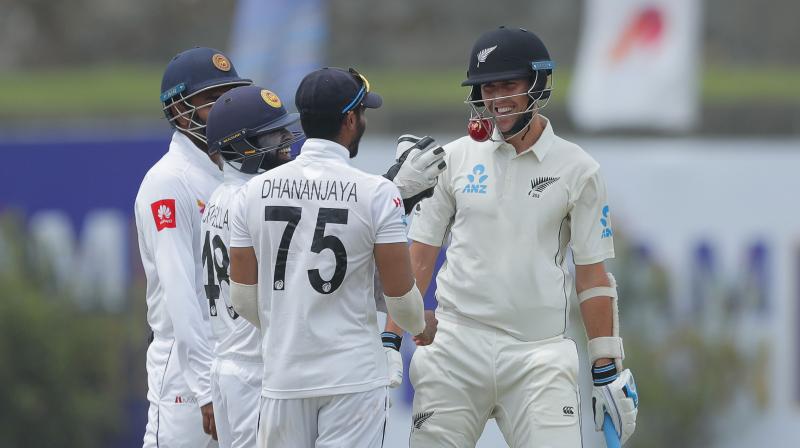 What made this incident hilarious is that after it had taken place, Boult tried to run away from the Sri Lankan fielders as they circled him and tried to get the ball. (Photo: AP)
