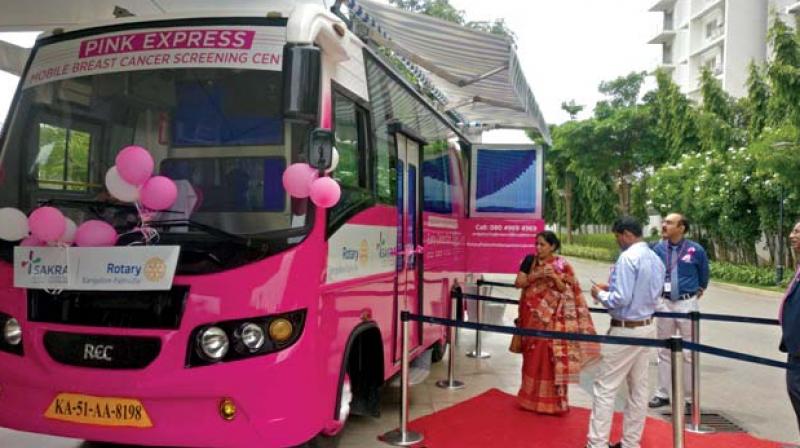 Bengaluru: Rotary, Sakra launch Pink Express to screen women for breast cancer