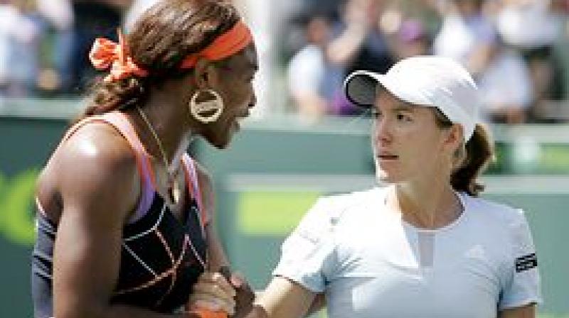 Henin had a decade of battles with Serena between 2001 and 2010, with the American edging their duels 8-6. (Photo: AP)