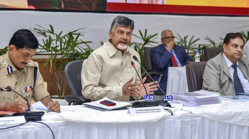 Dont afraid or dont become panicky... Andhra Pradesh Chief Minister Chandrababu Naidu told top IAS and IPS officers and asked them to be mentally prepared as some more attacks could be in the offing. (Photo: PTI)
