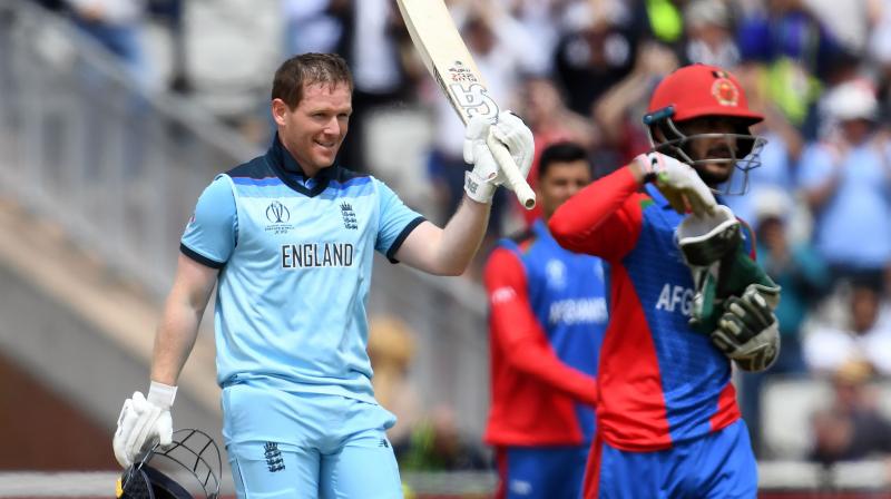 ICC CWC\19: Eoin Morgan smashes 148 as England crushed Afghanistan by 150 runs