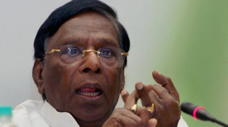 Chief Minister V Narayanasamy said, after the flight service is launched, Puducherry will be connected to other destinations such as Bengaluru, Cochin, Coimbatore and Tirupati. (Photo: PTI/File)