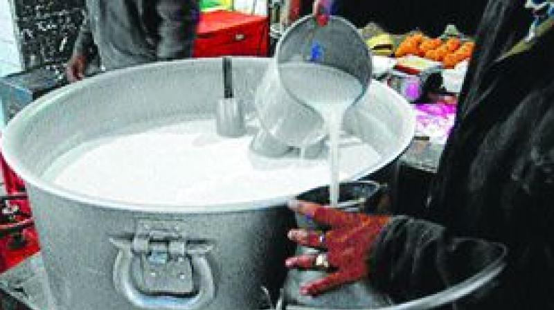 Costly instrumentation and laboratory facilities are required to simultaneously detect a group of adulterants in milk.