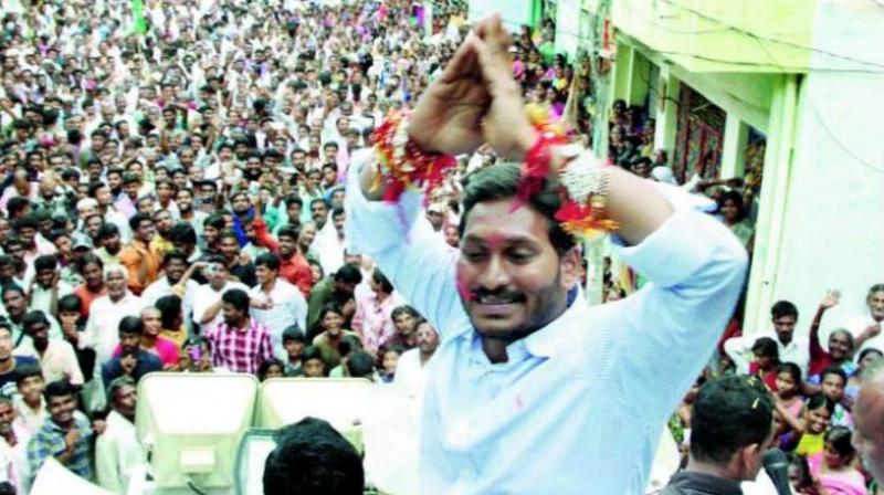 YSR Congress chief Y.S. Jagan Mohan Reddys Praja Sankalpa Yatra in Prakasam district has boosted the morale of party cadres and leaders in Prakasam district, the migration of 4 YSRC legislators to TD notwithstanding.