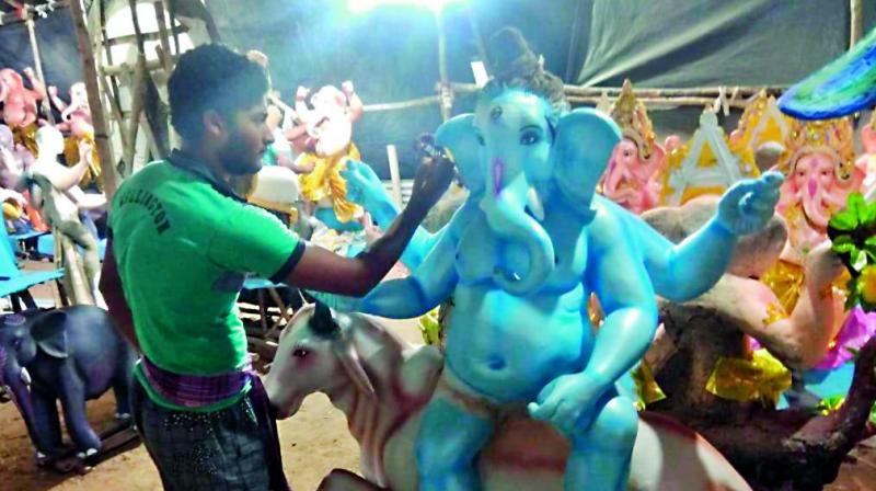 APâ€™s Gadilanka leads the way in promoting clay Ganeshas