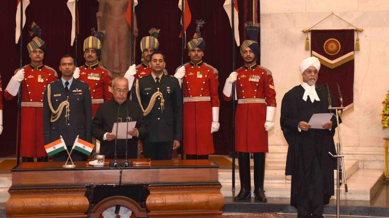 Justice Jagdish Khehar sworn in as 44th Chief Justice of India