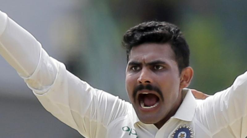 Ravindra Jadeja got the crucial breakthrough for India as he got two crucial wickets after lunch (Photo: AP)