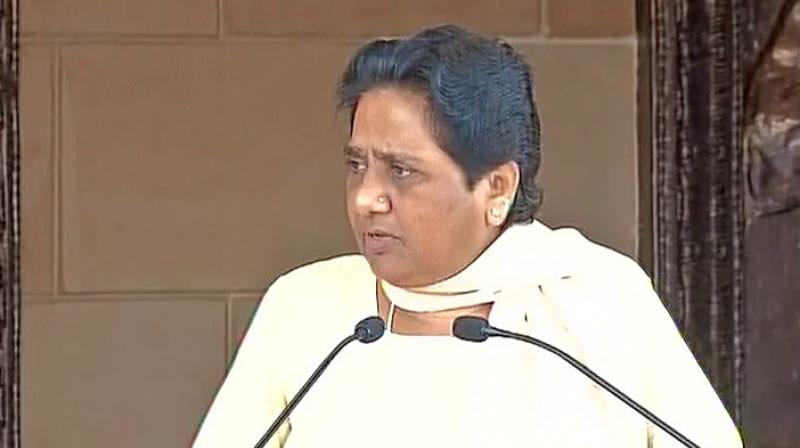 Bahujan Samaj Party (BSP) chief Mayawati speaks after a humbling defeat in the 2017 Uttar Pradesh Assembly elections. (Photo: ANI Twitter)