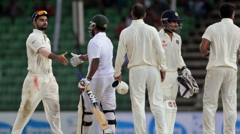 The invitation to the one-off match in Hyderabad, which will commence on February 9, was a long time coming but Bangladesh remain grateful to India for pushing their claim for Test status, a move that was beneficial to both sides. (Photo: AP)